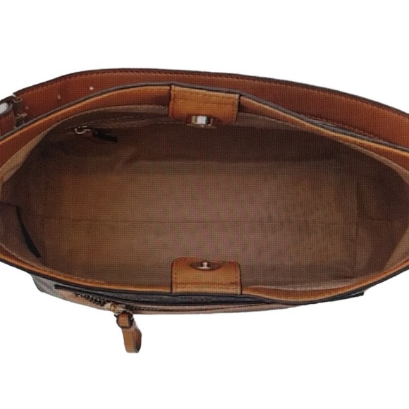 NWT NANETTE LEPORE Maxene Logo Short Shoulder Bucket Bag - Navy Blue - Picture 11 of 14